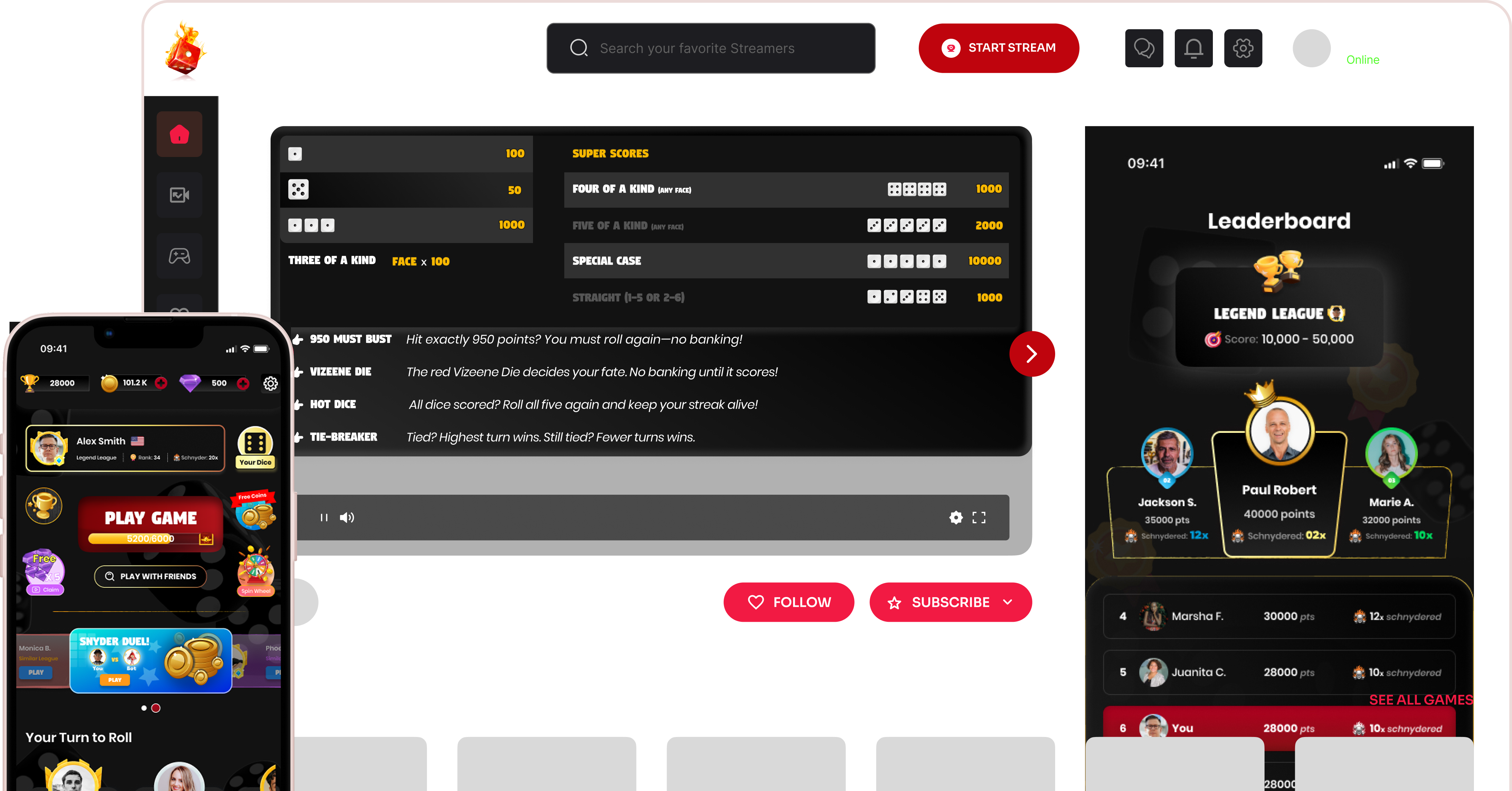 Dice of Fire Device UI
